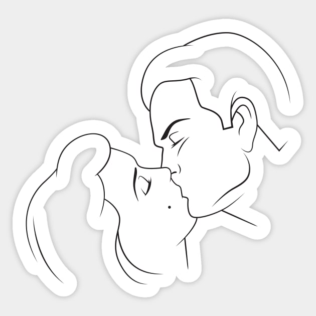 Lineart Lovers Sticker by Woah_Jonny